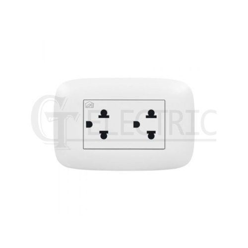 TOMACORRIENTE DOBLE 2P+TIERRA UNIVERSAL AP1222 BTICNO