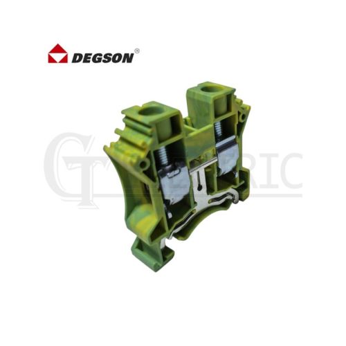 BORNERA TIERRA  PARA RIEL DIN, CONEXION POR TORNILLO 16MM DC16-PE DEGSON