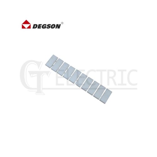 MARCADOR DE BORNES BZ5-10P, 2.5MM, SIN ROTULAR DEGSON