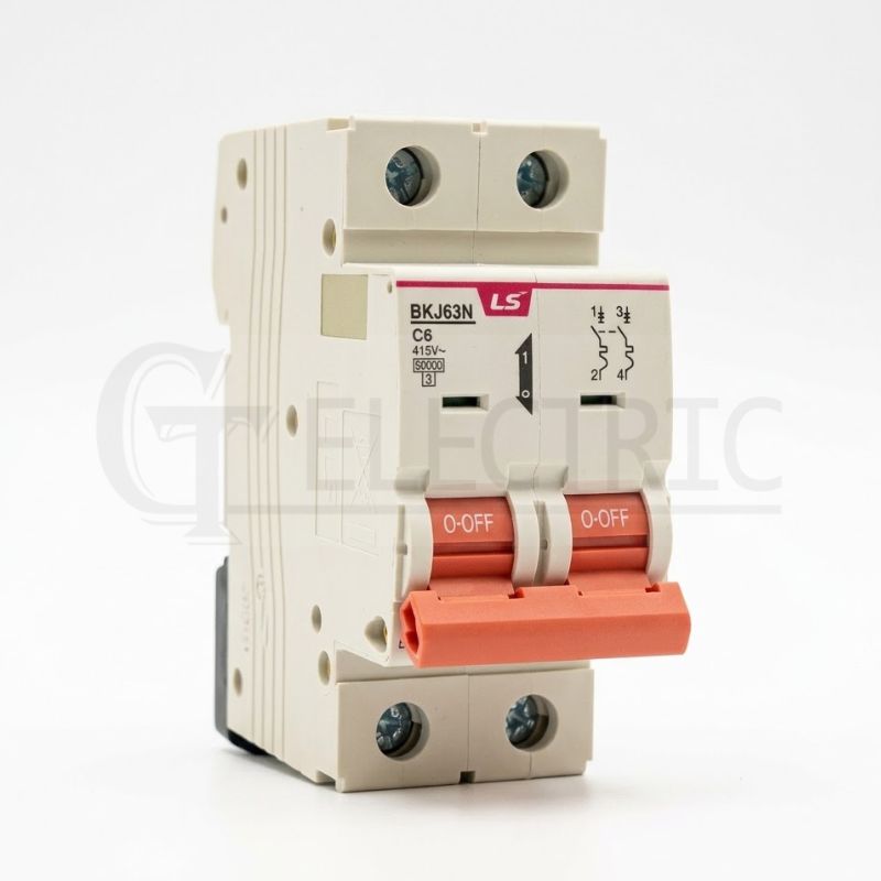 INTERRUPTOR TERMOMAGNETICO BKJ 2X6A 6K/415V LS