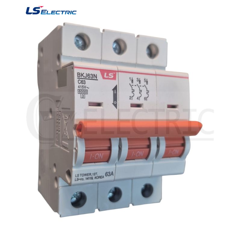 INTERRUPTOR TERMOMAGNETICO BKJ 3X63A 6K415V LS